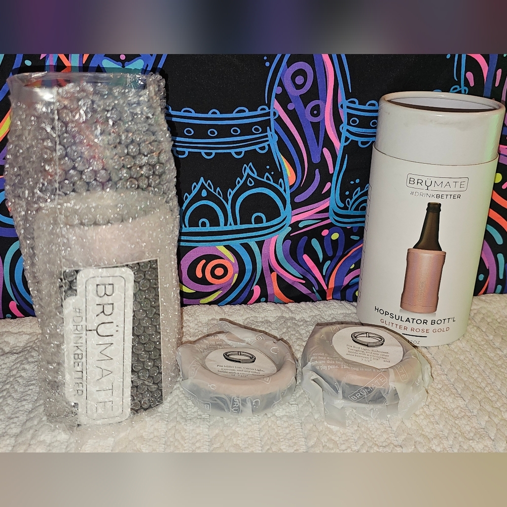 BrüMate Glittery Rose Gold Hopsulator - Picture 2 of 7